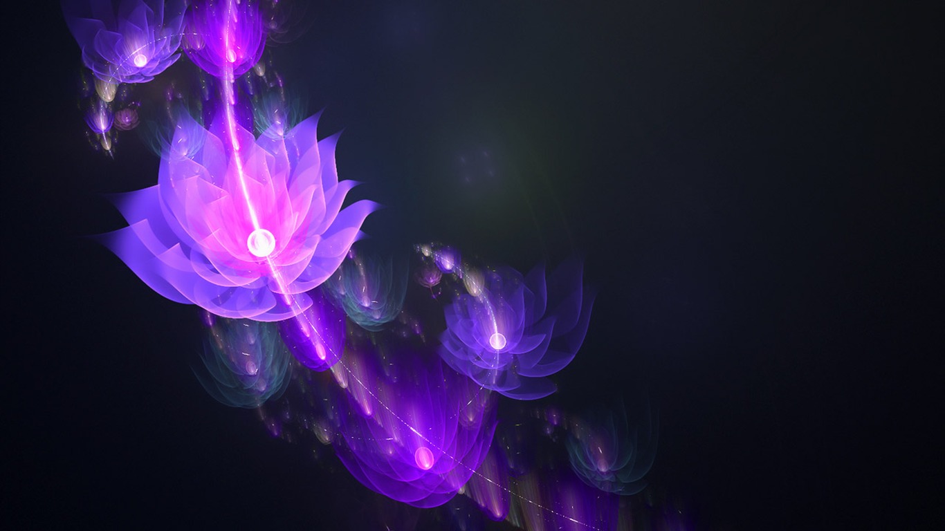 夢幻花朵設計壁紙(四) #13 - 1366x768