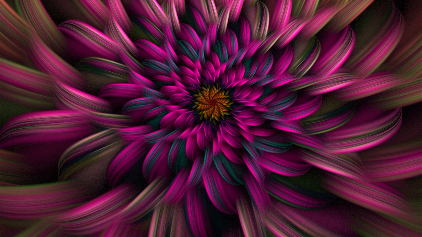 Dream flower design wallpaper (4) #17 - 1366x768