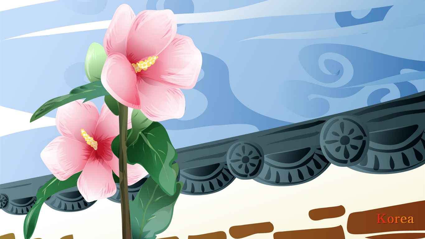 國家與鮮花 壁紙(二) #10 - 1366x768