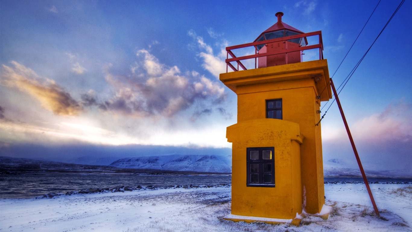 아이슬란드어 풍경의 HD 월페이퍼 (2) #11 - 1366x768