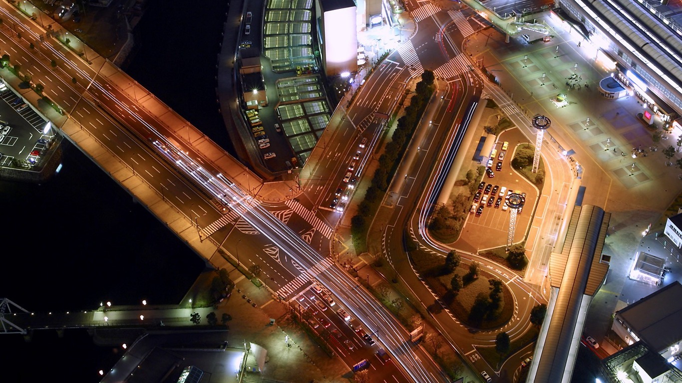 都市夜景壁紙 #3 - 1366x768