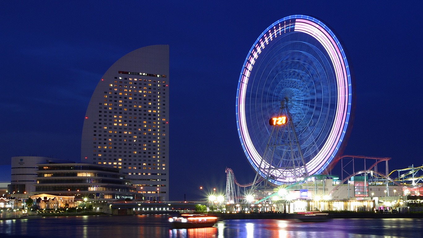 都市夜景壁紙 #13 - 1366x768