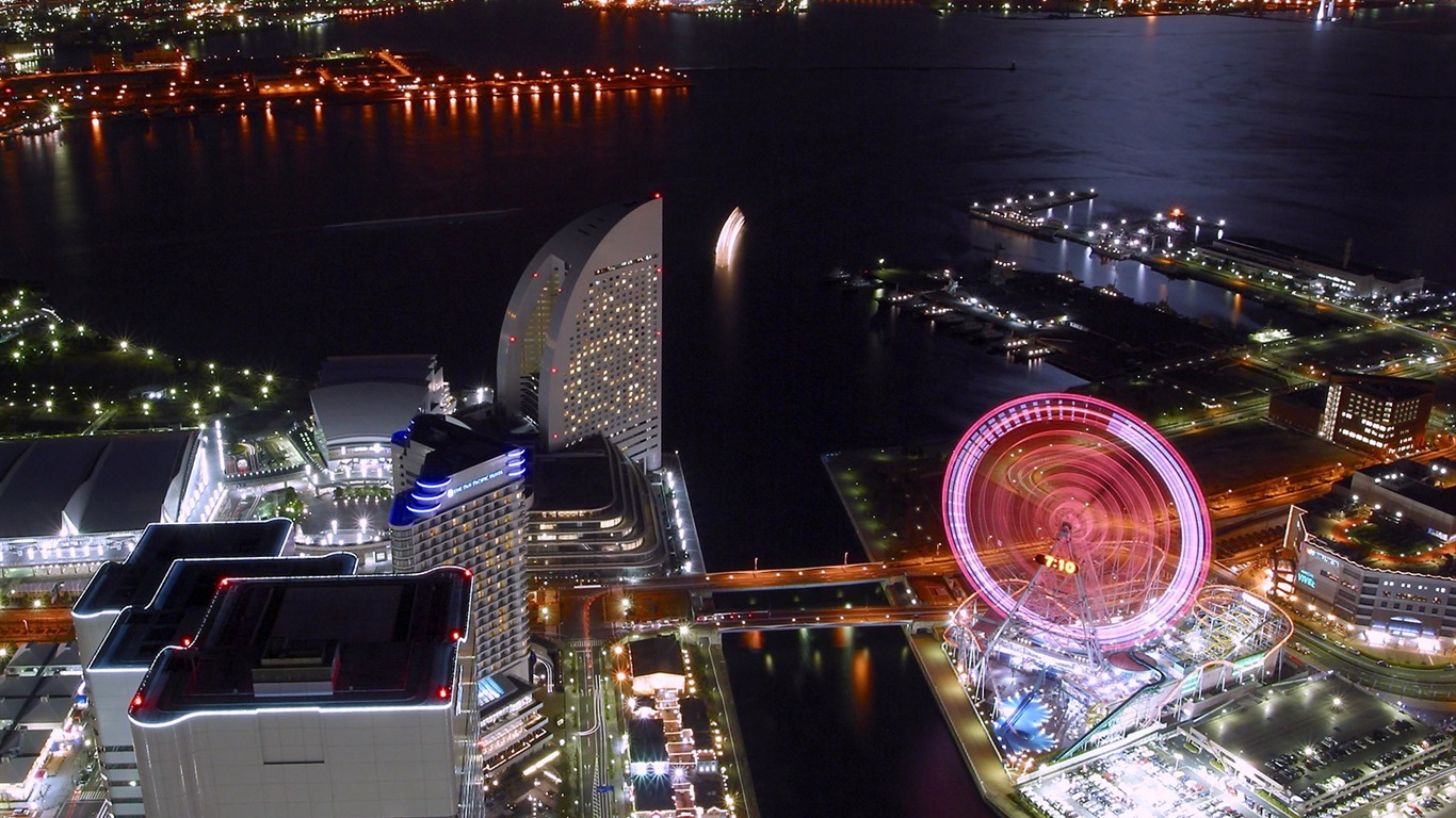 都市夜景壁紙 #14 - 1366x768