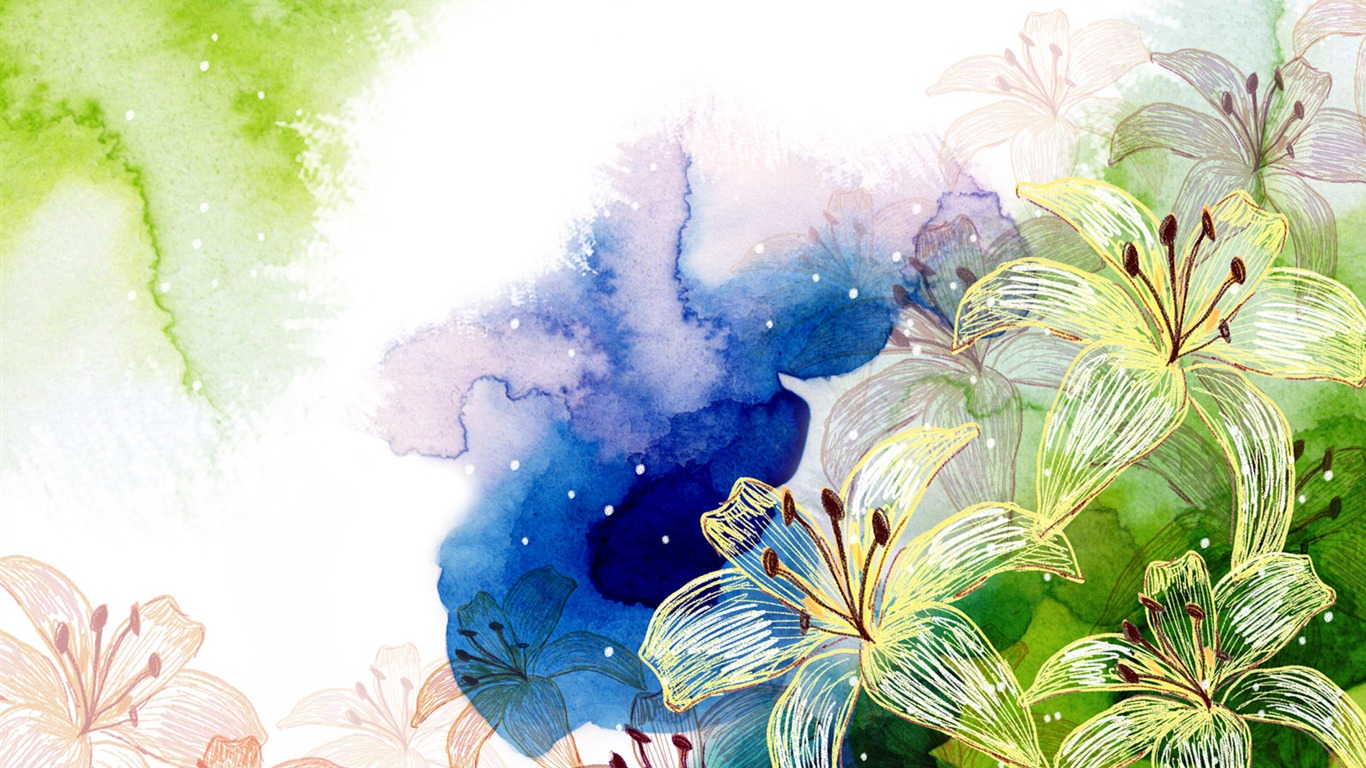 Synthetic Flower Wallpapers (2) #1 - 1366x768