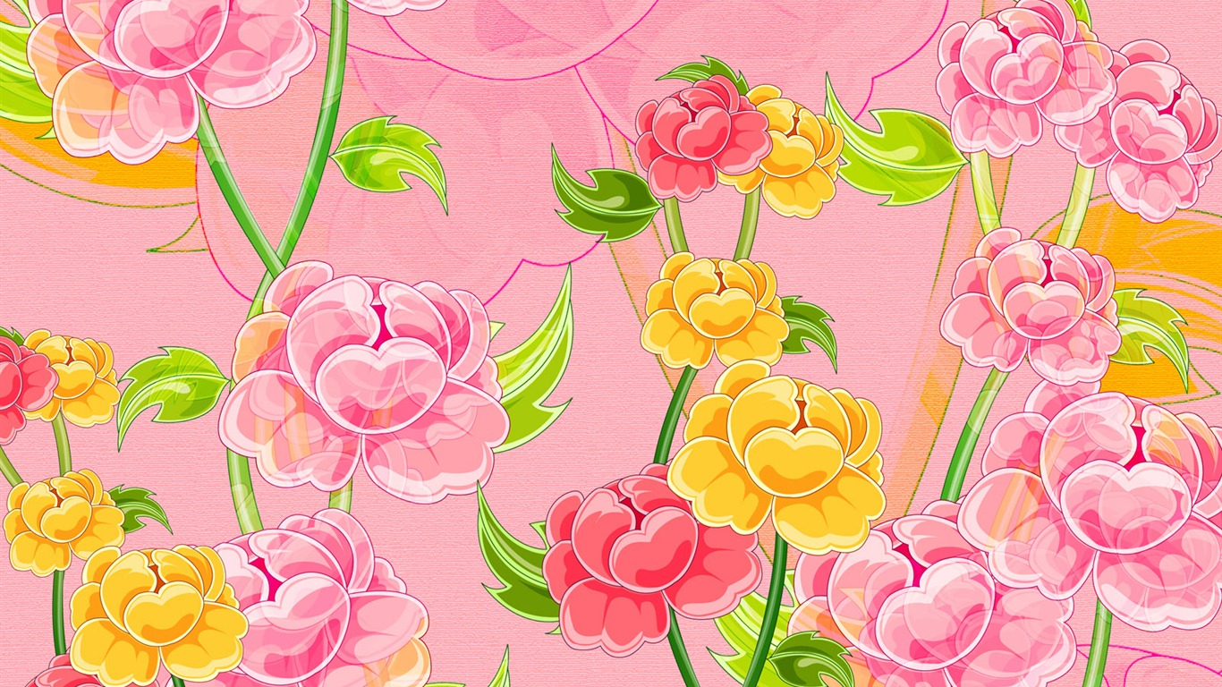 合成花卉 壁紙(二) #16 - 1366x768