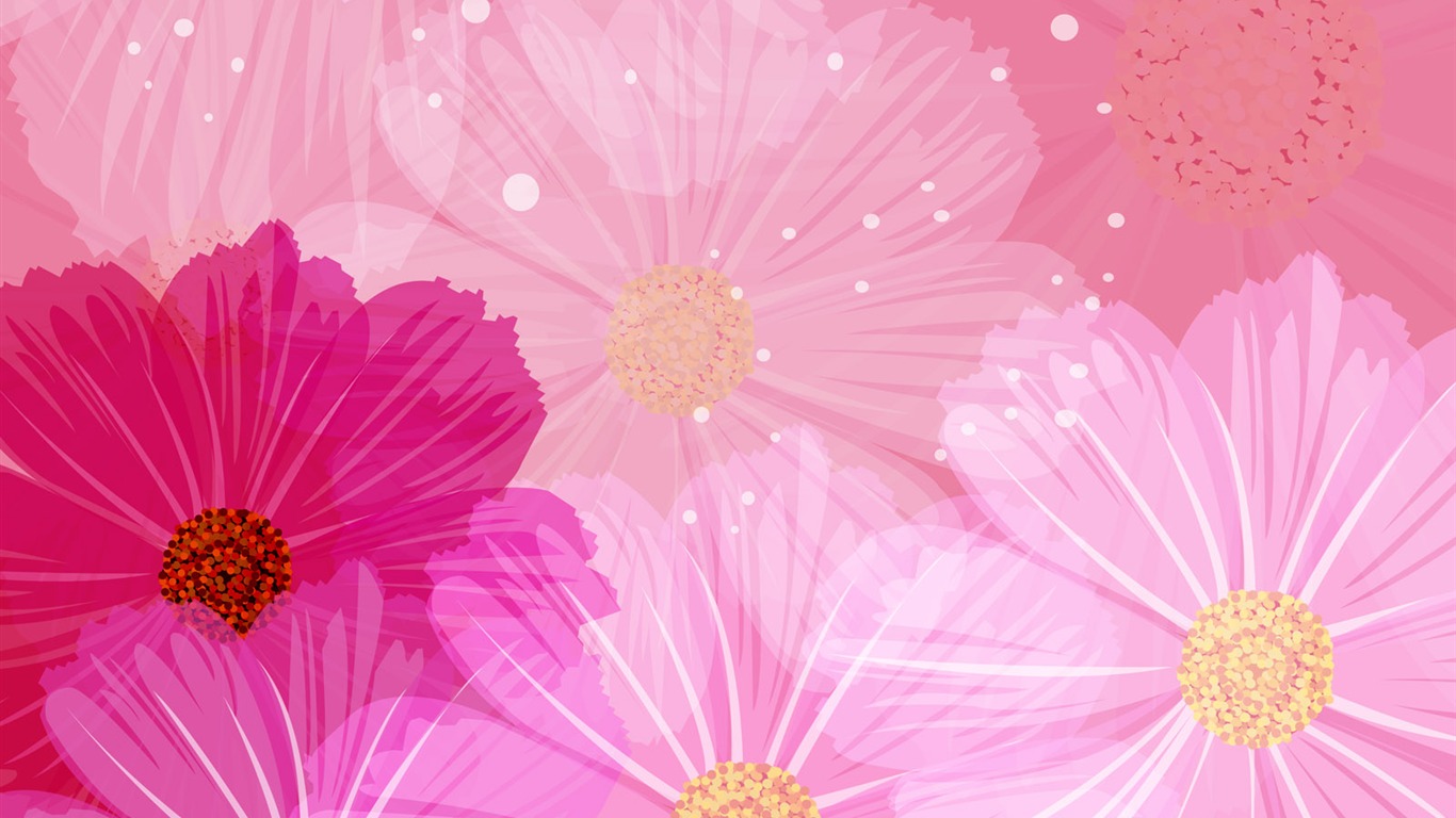 Synthetic Flower Wallpapers (2) #17 - 1366x768