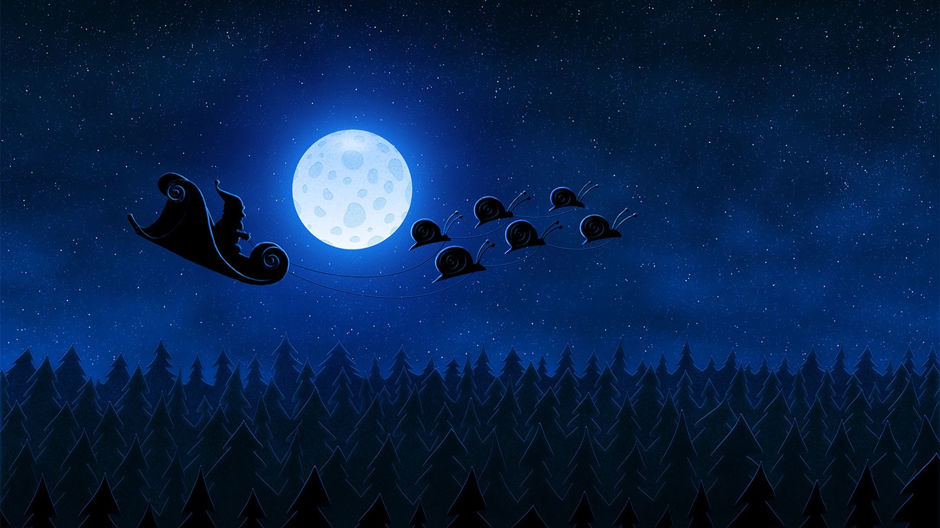 Vlads moon téma wallpaper #5 - 1366x768