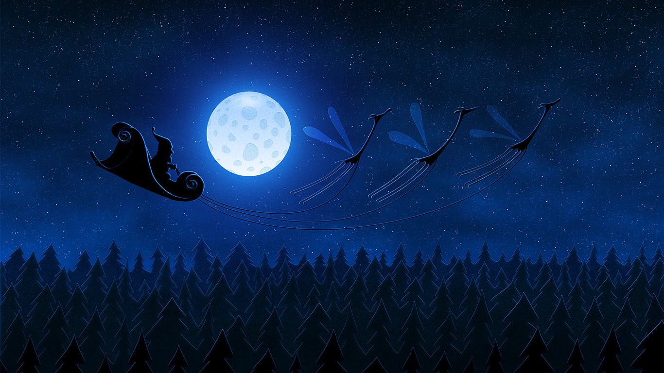 Vlads moon téma wallpaper #6 - 1366x768