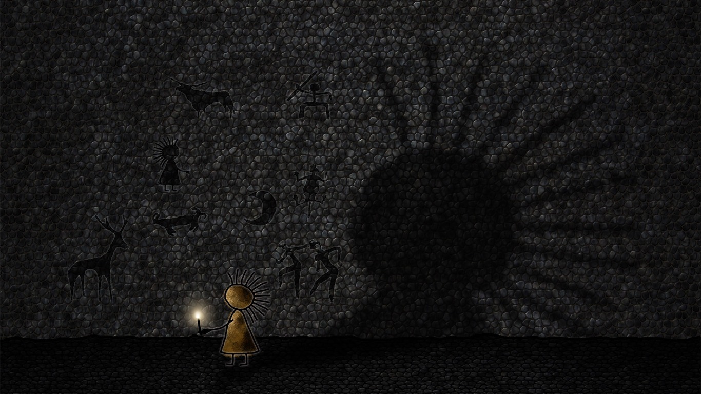 Vlads月亮主題壁紙 #35 - 1366x768