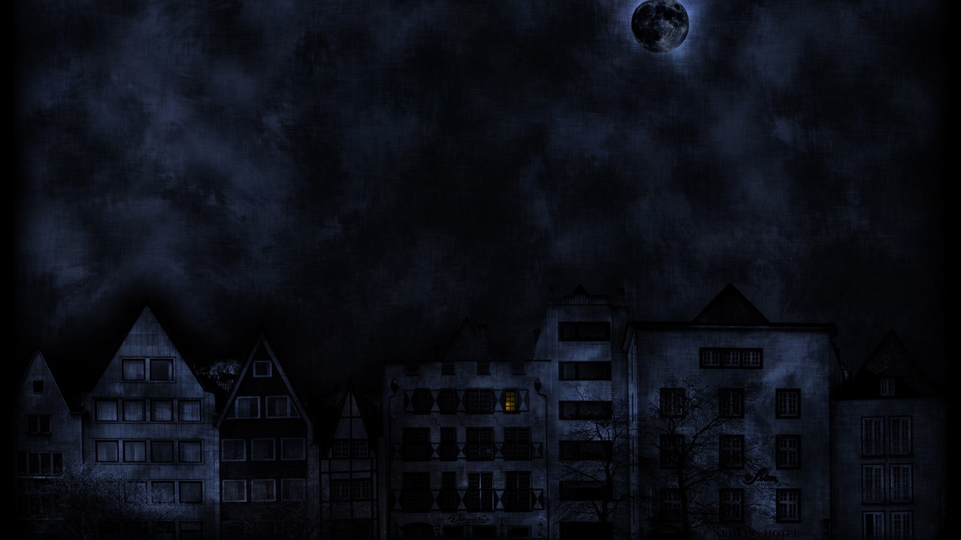 Vlads moon téma wallpaper #37 - 1366x768
