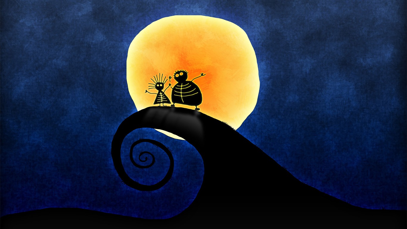Vlads moon téma wallpaper #40 - 1366x768