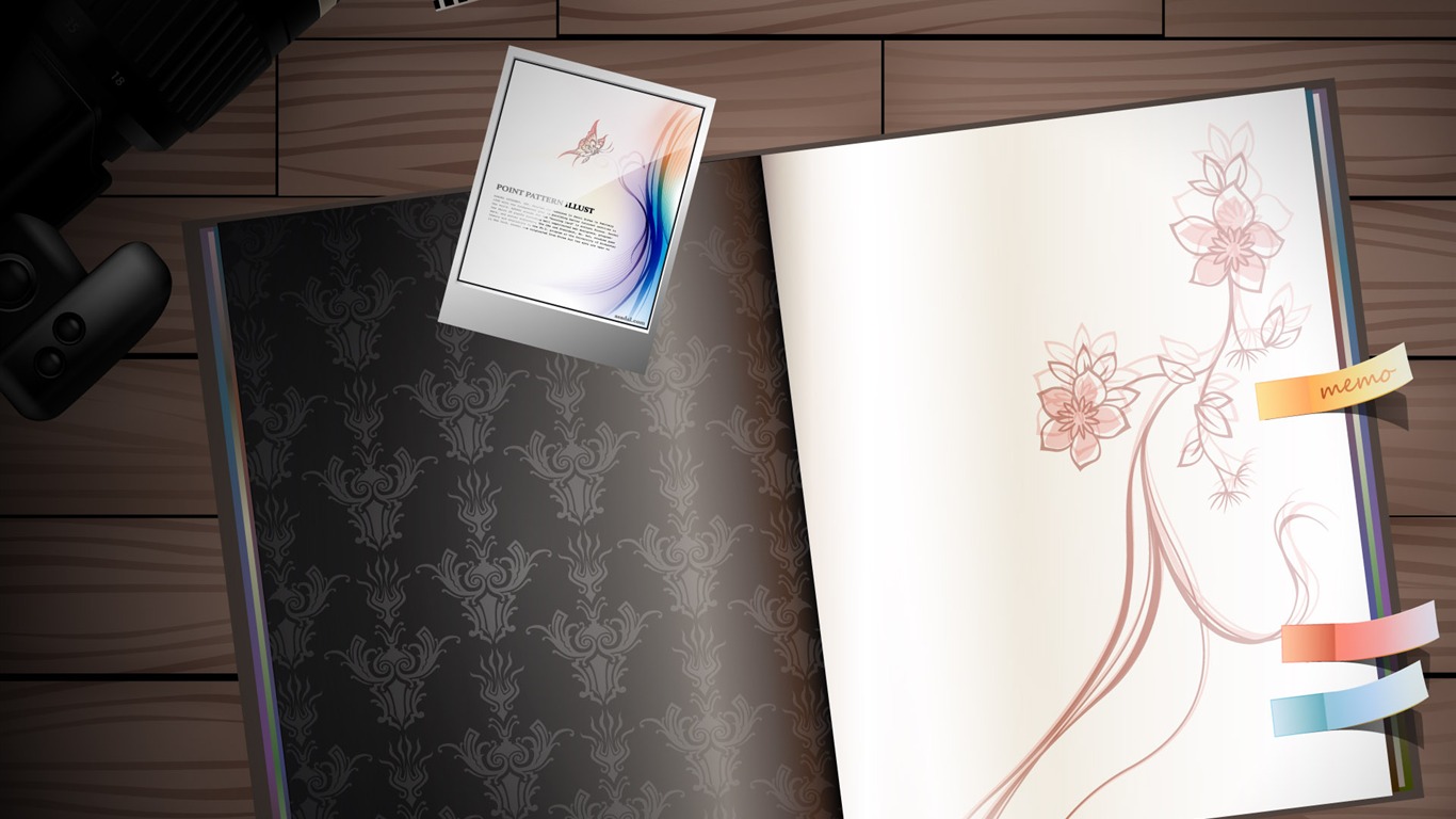 矢量繽紛桌面 壁紙(二) #20 - 1366x768