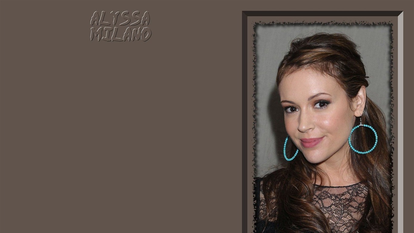 Alyssa Milano 艾莉莎·米蘭諾美女壁紙 #8 - 1366x768