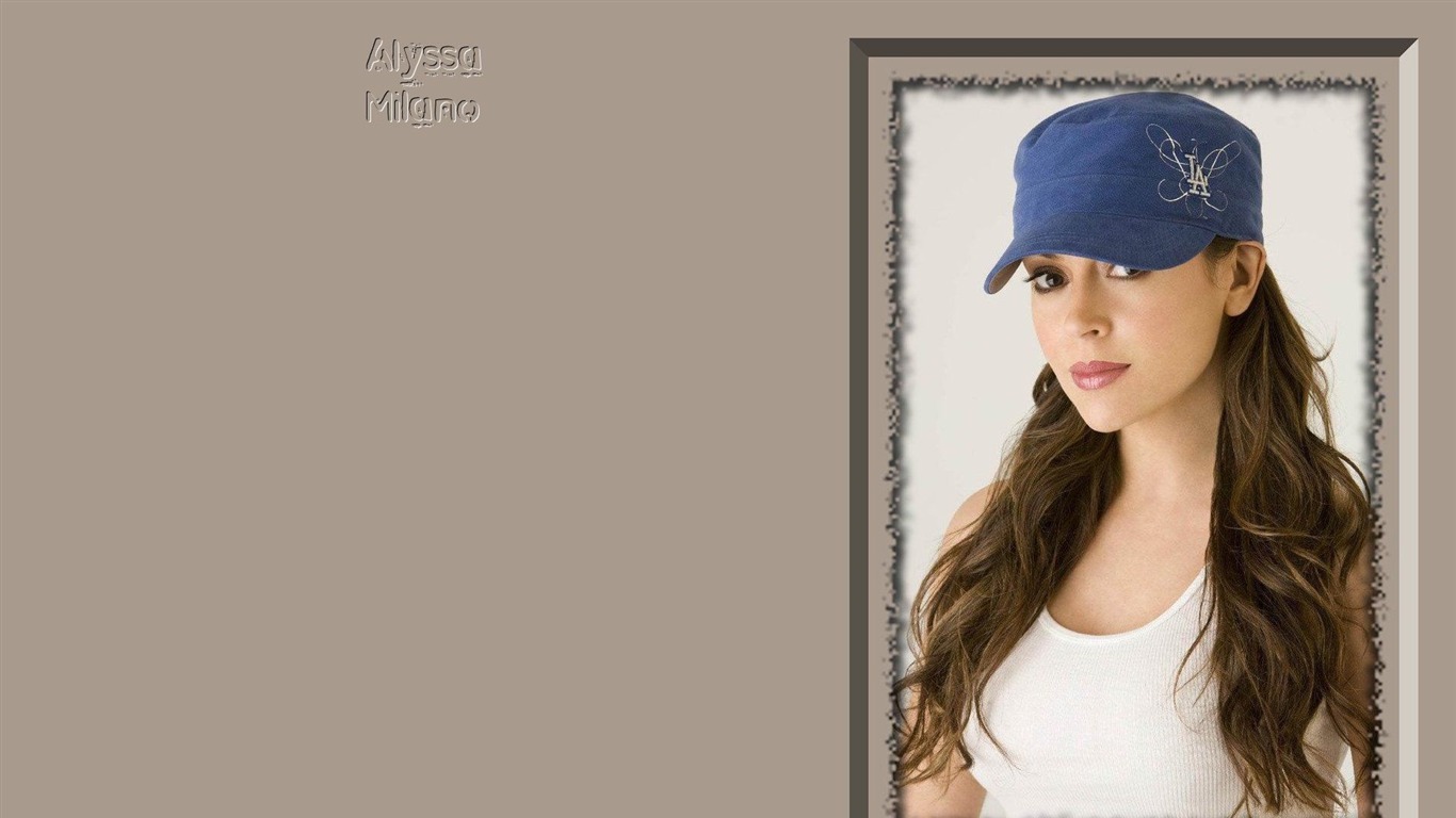 Alyssa Milano krásnou tapetu #15 - 1366x768