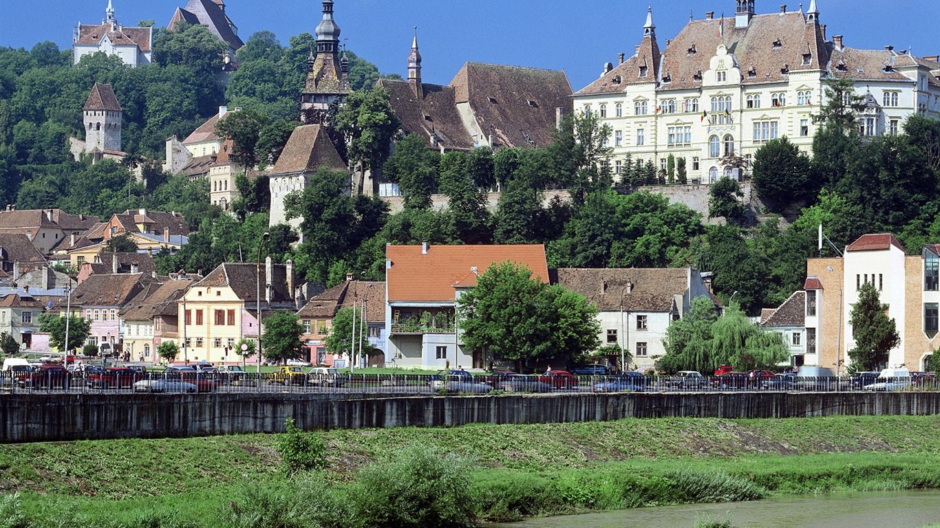 Construcción de fondos de escritorio de bellos paisajes #16 - 1366x768