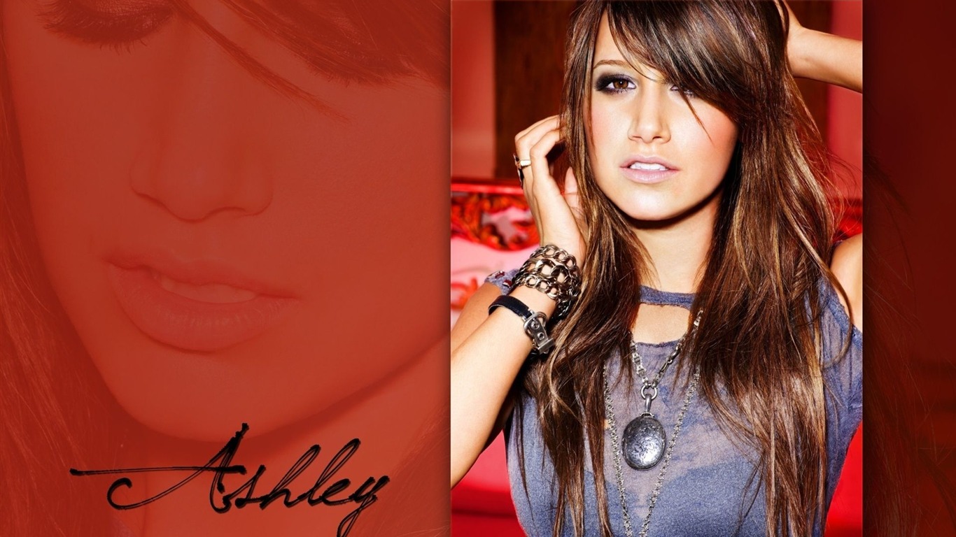 Ashley Tisdale 阿什丽·提斯代尔 美女壁纸(二)3 - 1366x768