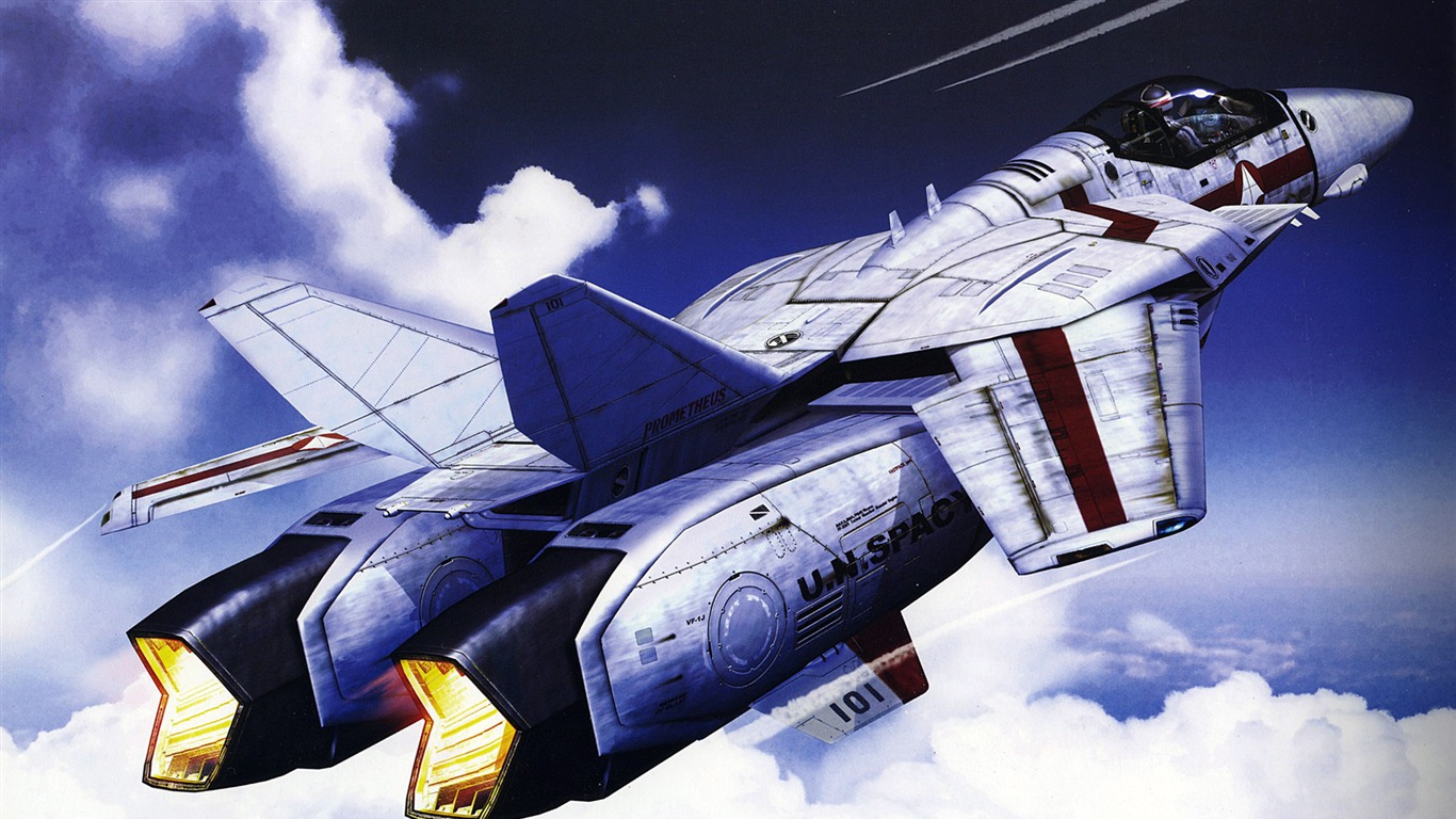 超時空要塞 戰鬥機壁紙(二) #5 - 1366x768