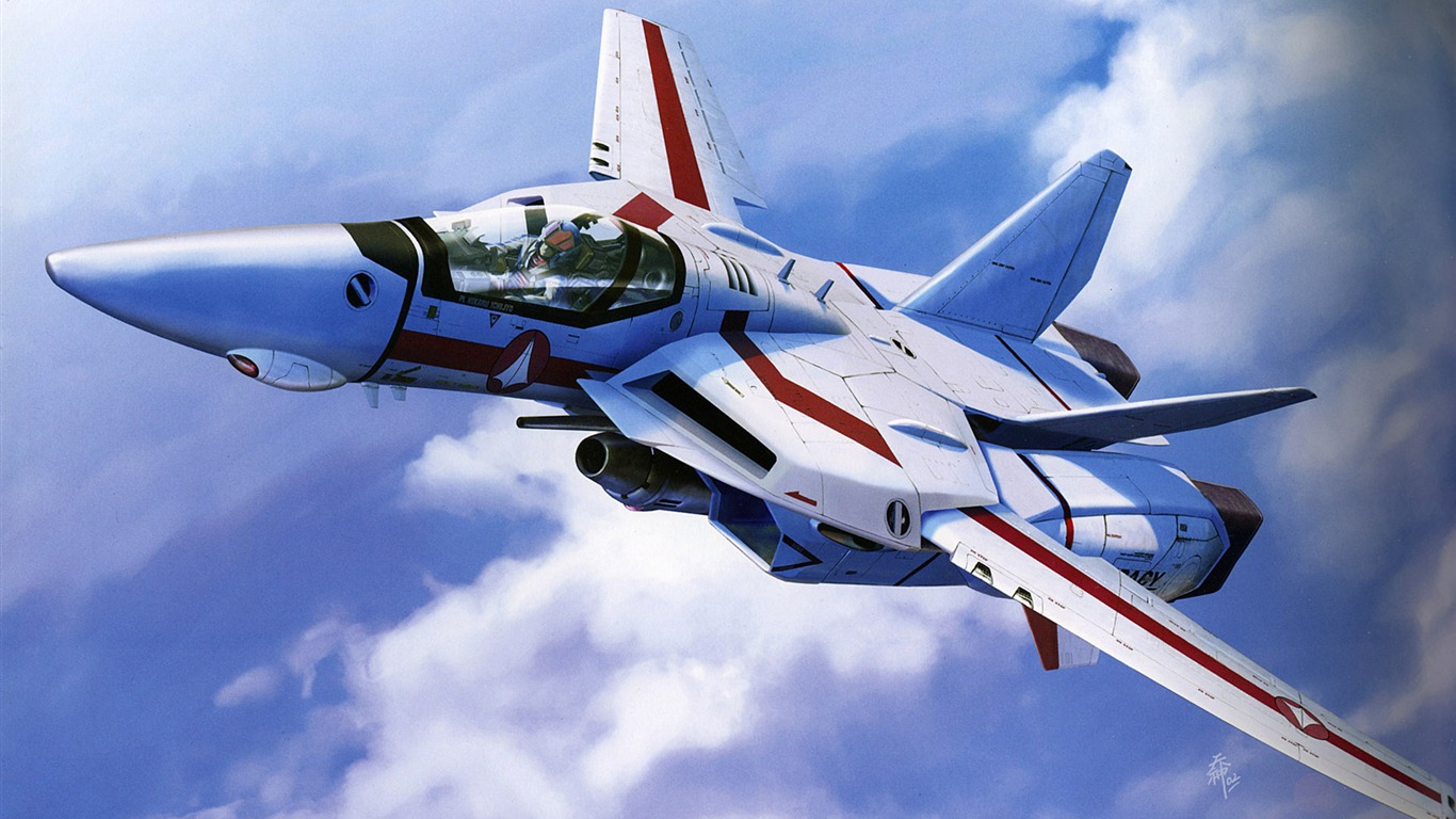 超時空要塞 戰鬥機壁紙(二) #6 - 1366x768