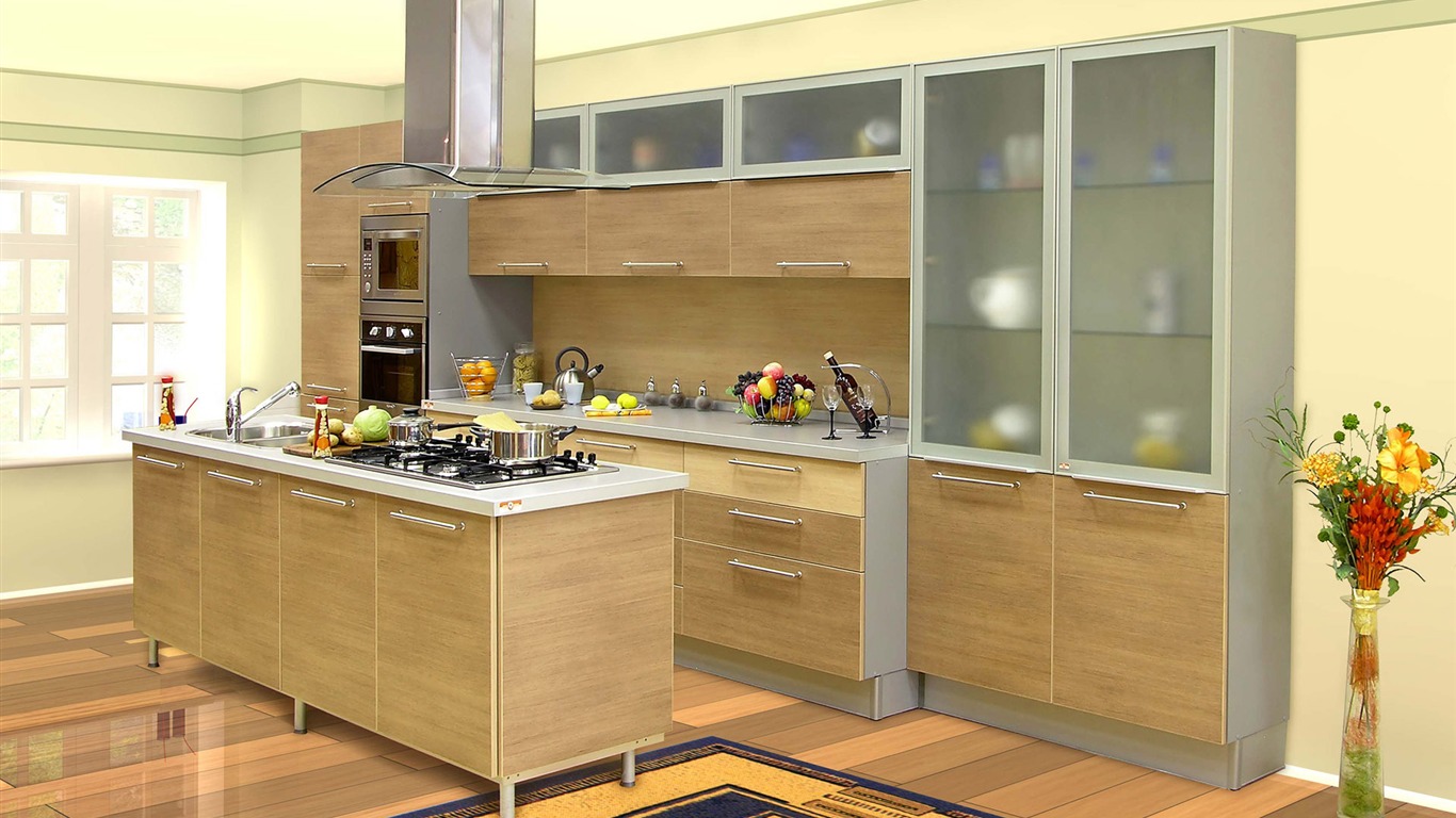 Kitchen Photo Wallpaper (4) #10 - 1366x768
