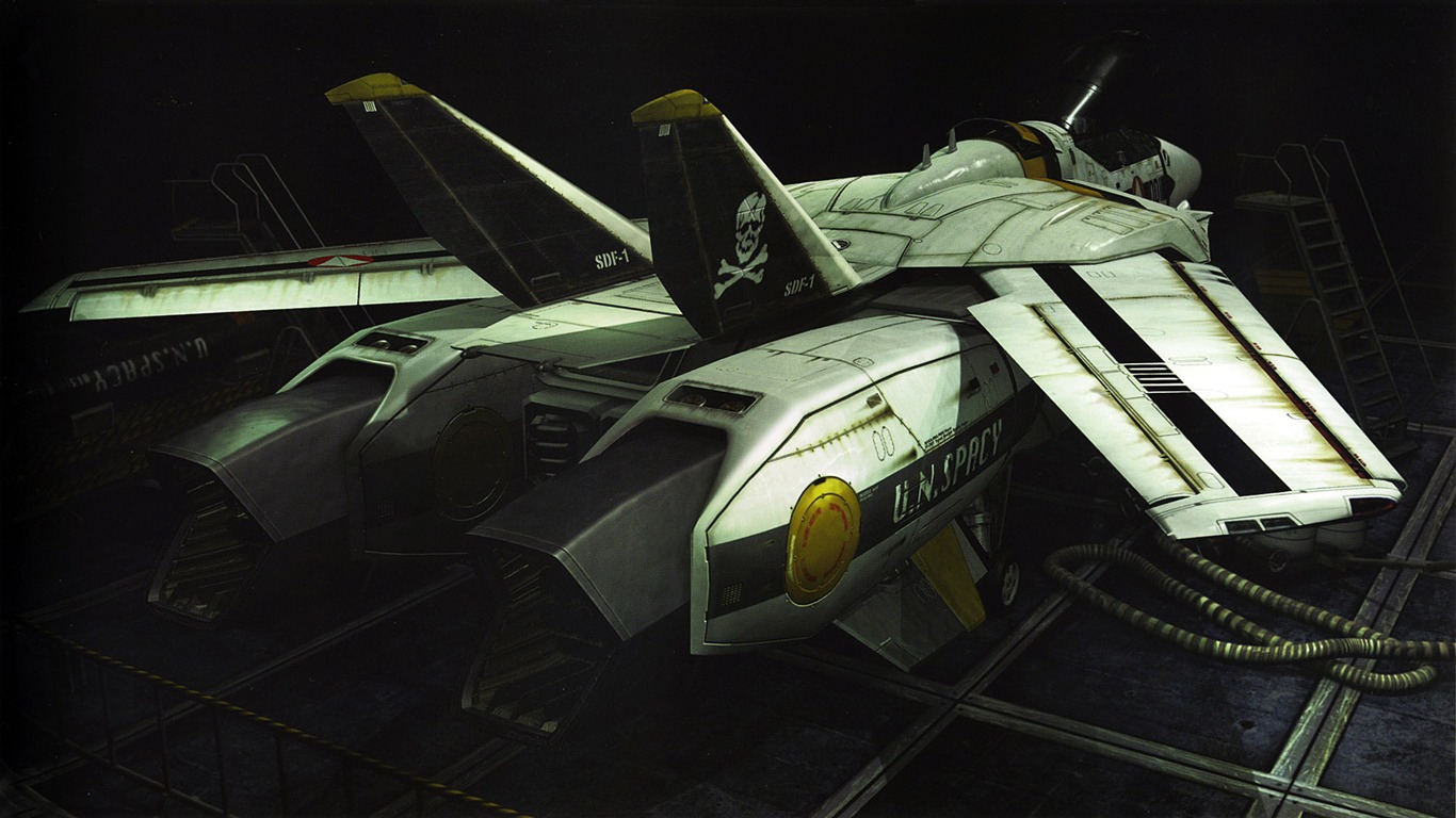 Macross fondo de pantalla de combate (1) #8 - 1366x768