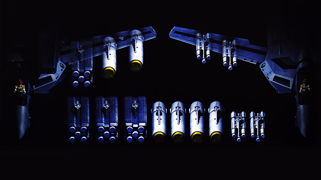超時空要塞 戰鬥機壁紙(一) #12 - 1366x768