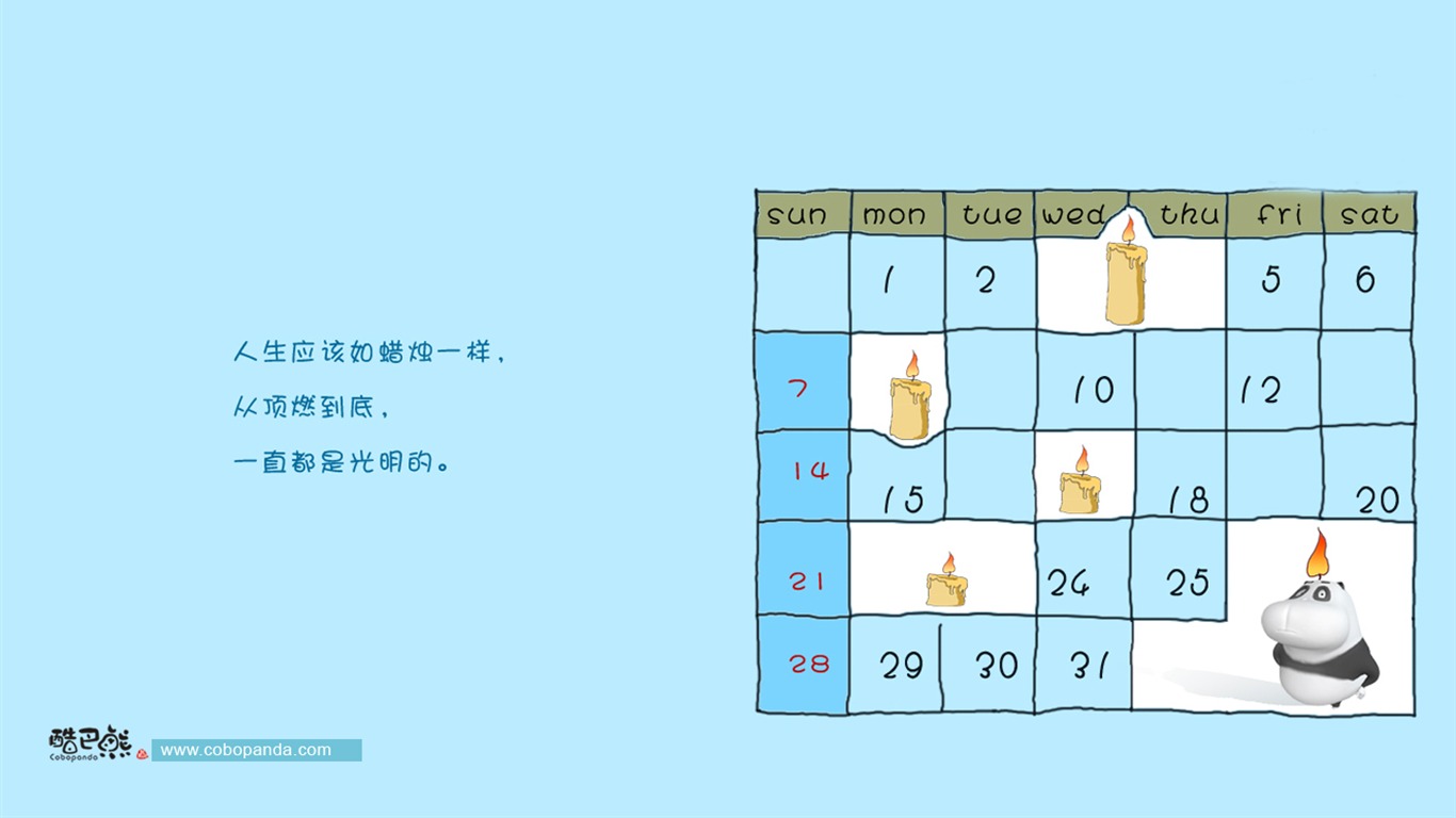 可愛酷巴熊壁紙(二) #17 - 1366x768