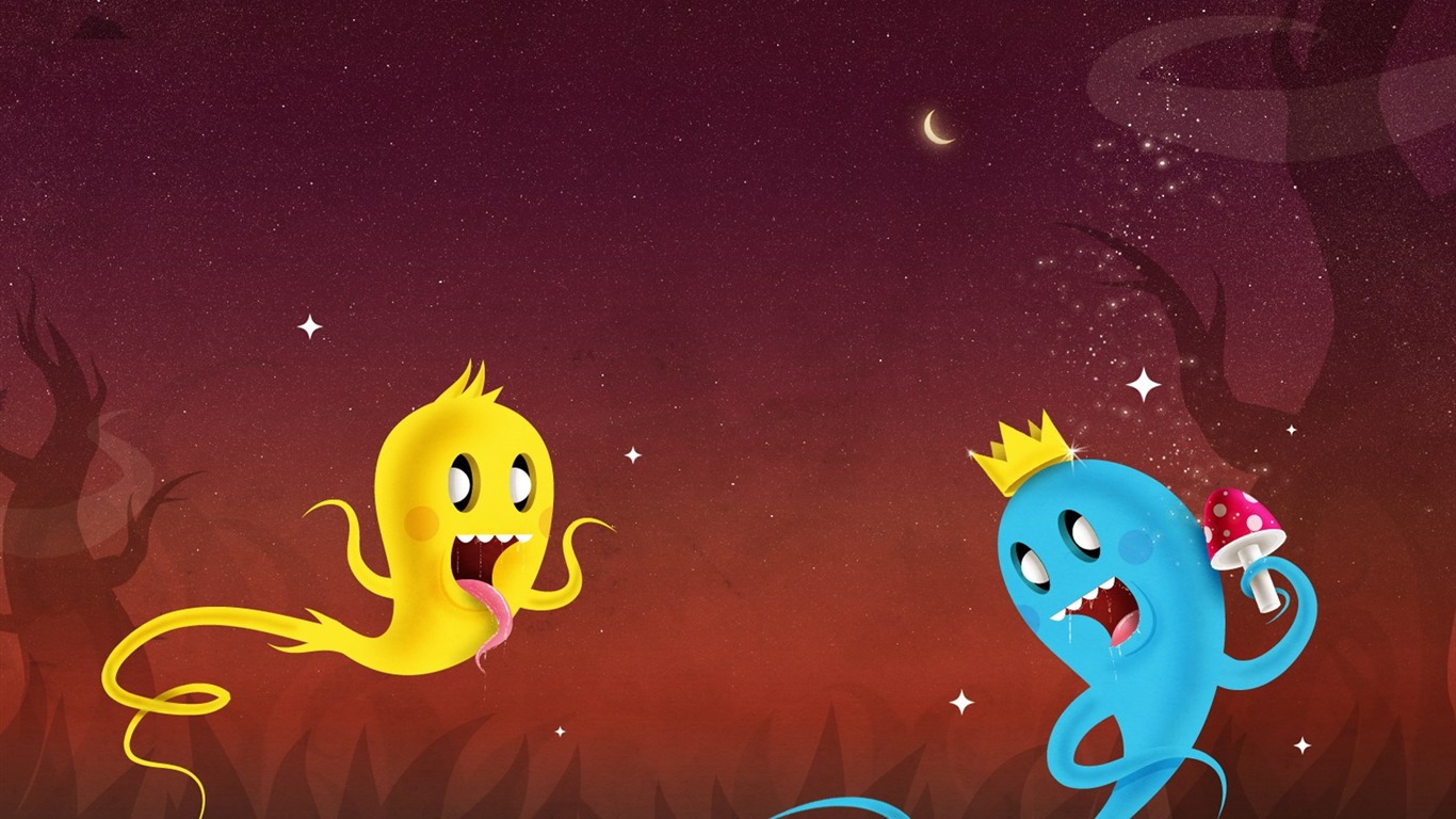 Indeepop kreativní tapety ilustrace design #2 - 1366x768