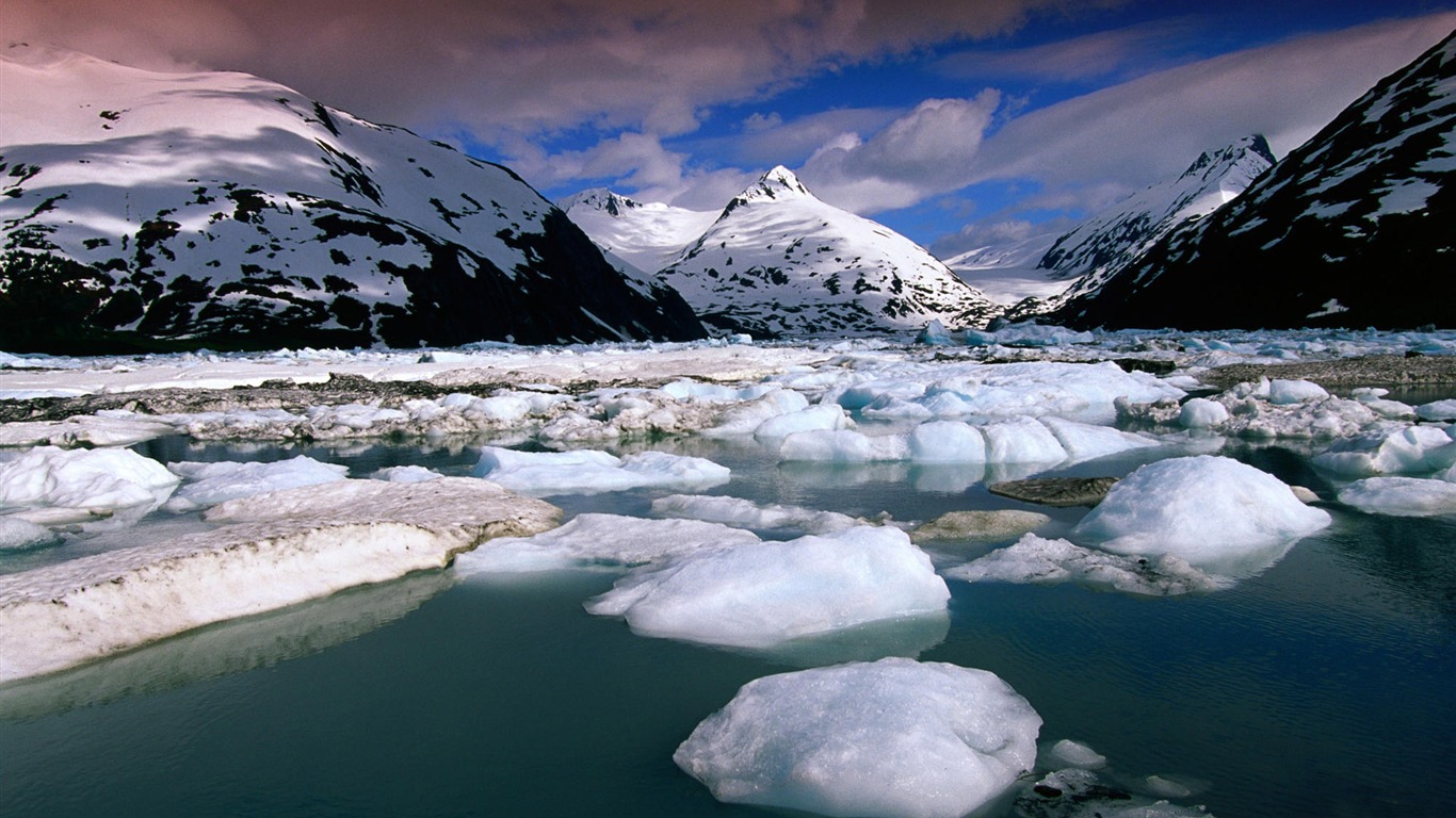 Fond d'écran paysage de l'Alaska (1) #1 - 1366x768