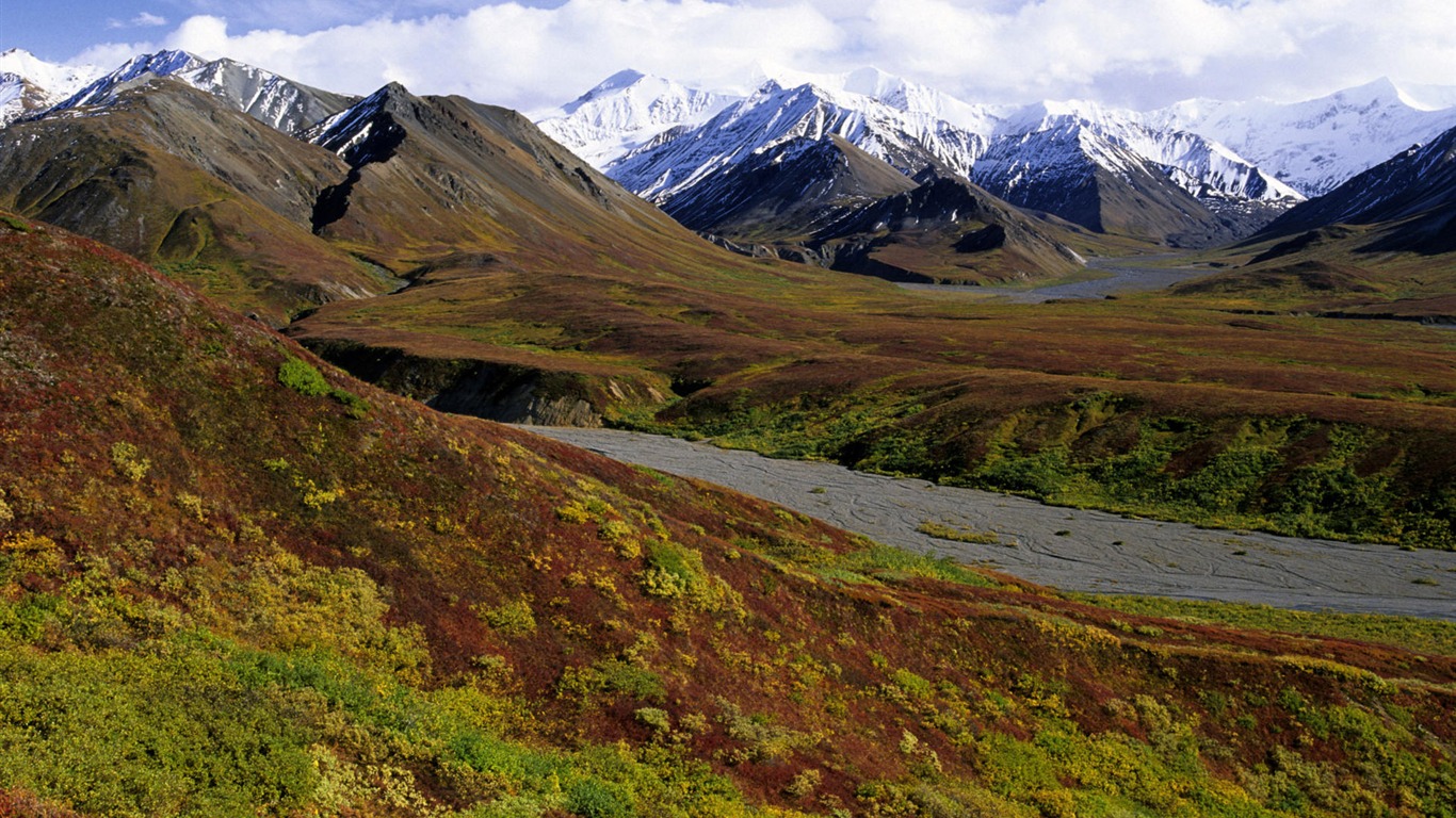 Fond d'écran paysage de l'Alaska (1) #2 - 1366x768