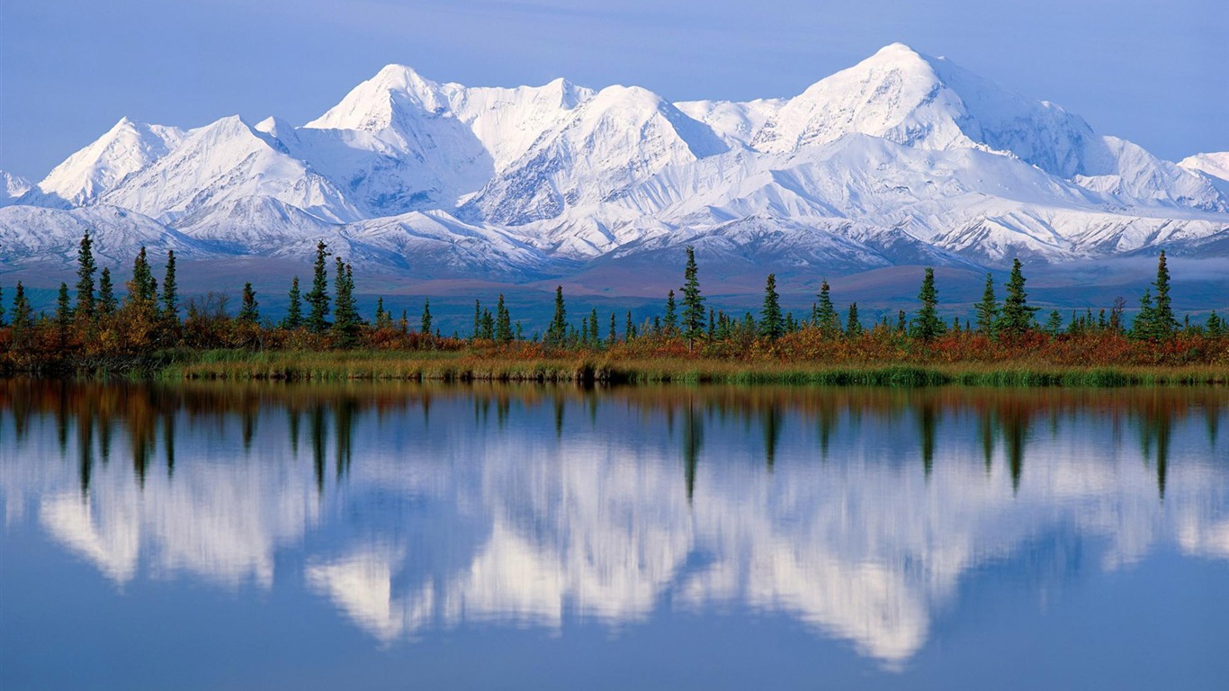 Fond d'écran paysage de l'Alaska (1) #4 - 1366x768