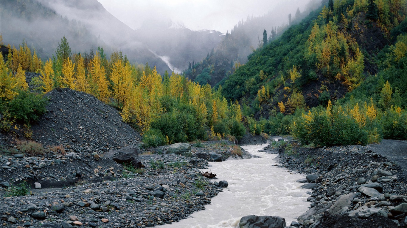 Fond d'écran paysage de l'Alaska (1) #19 - 1366x768