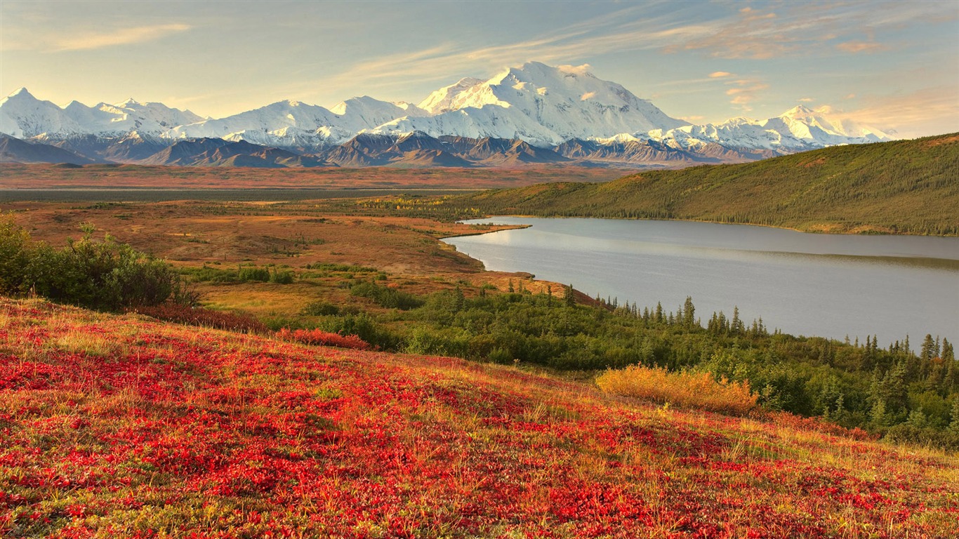 Fond d'écran paysage de l'Alaska (1) #20 - 1366x768