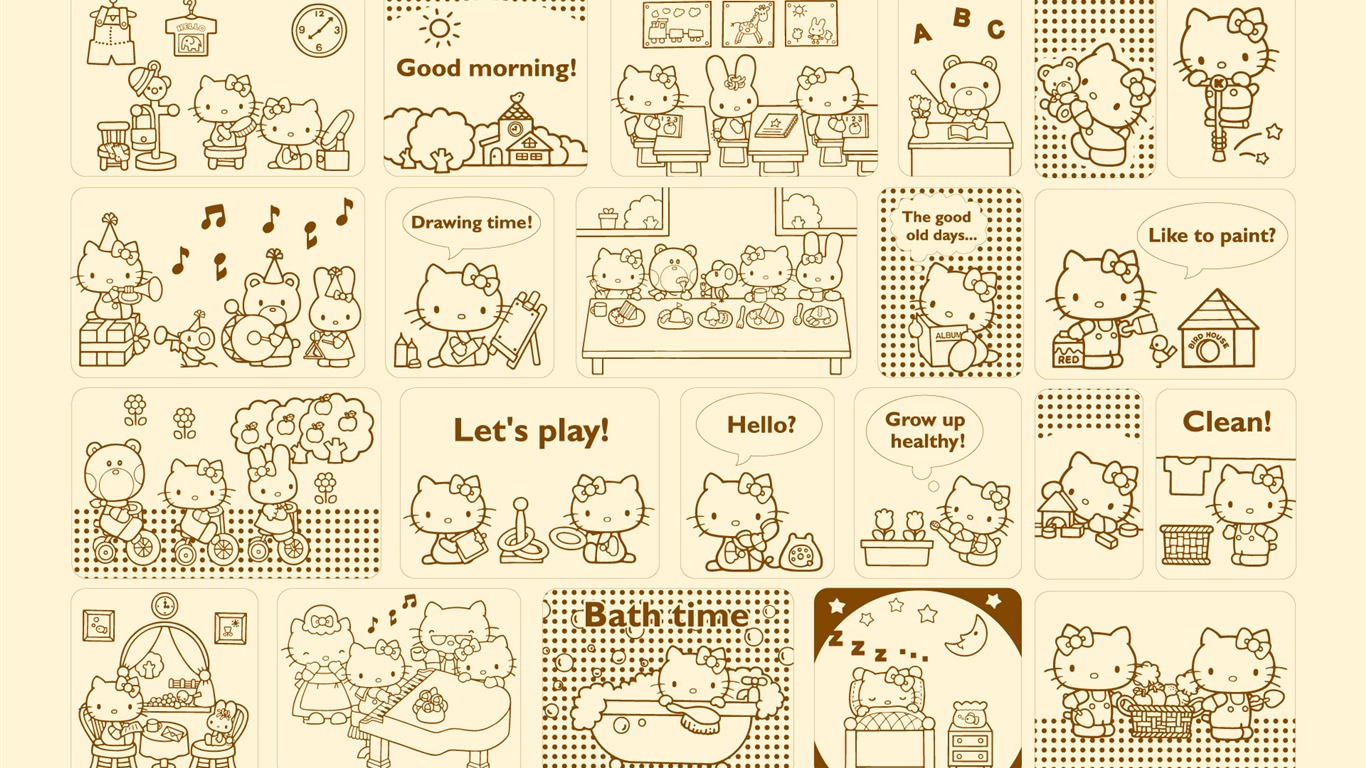 HelloKitty 壁紙(一) #18 - 1366x768