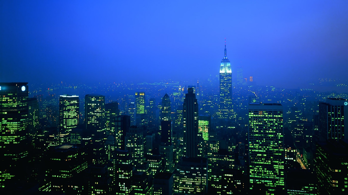 城市夜景壁紙 #16 - 1366x768