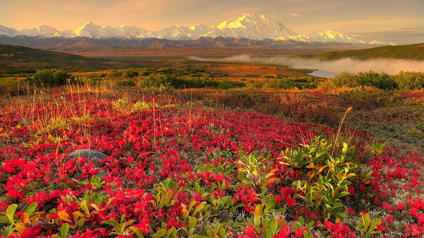 Fond d'écran paysage de l'Alaska (2) #6 - 1366x768