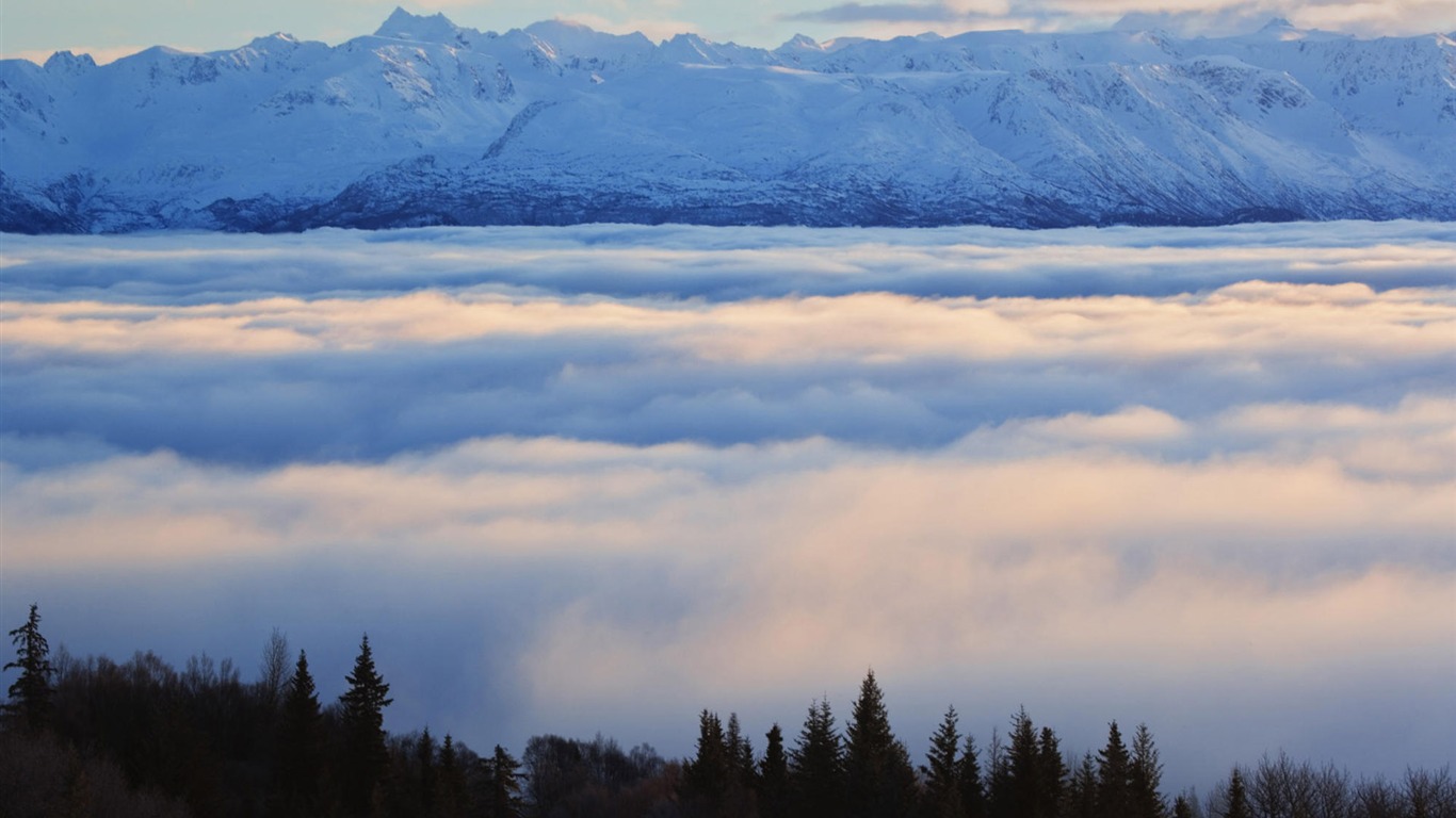Fond d'écran paysage de l'Alaska (2) #13 - 1366x768