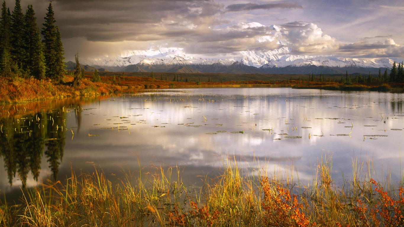 Fond d'écran paysage de l'Alaska (2) #20 - 1366x768