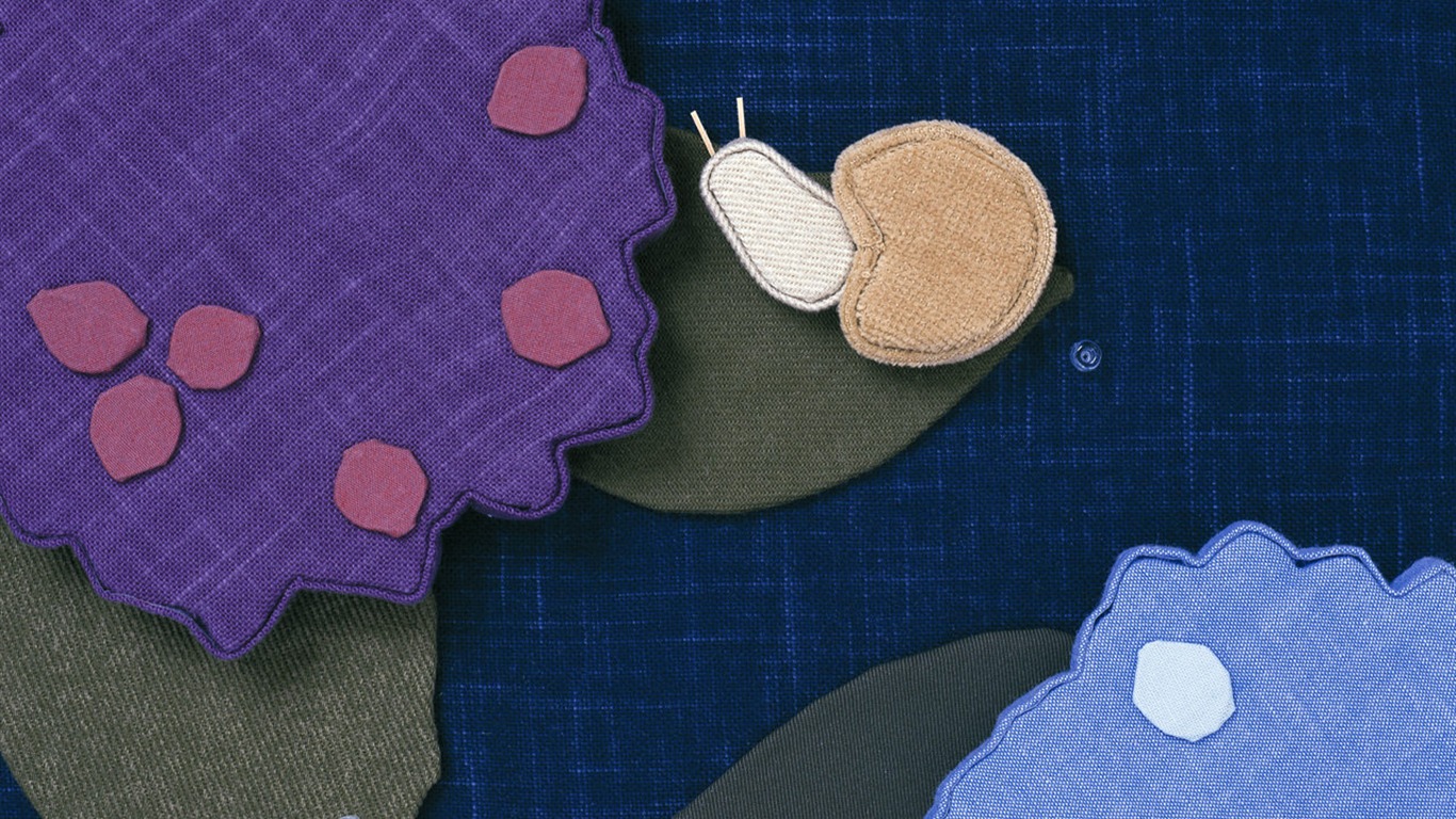 Japonský styl ručně malované tapety-textilie #5 - 1366x768