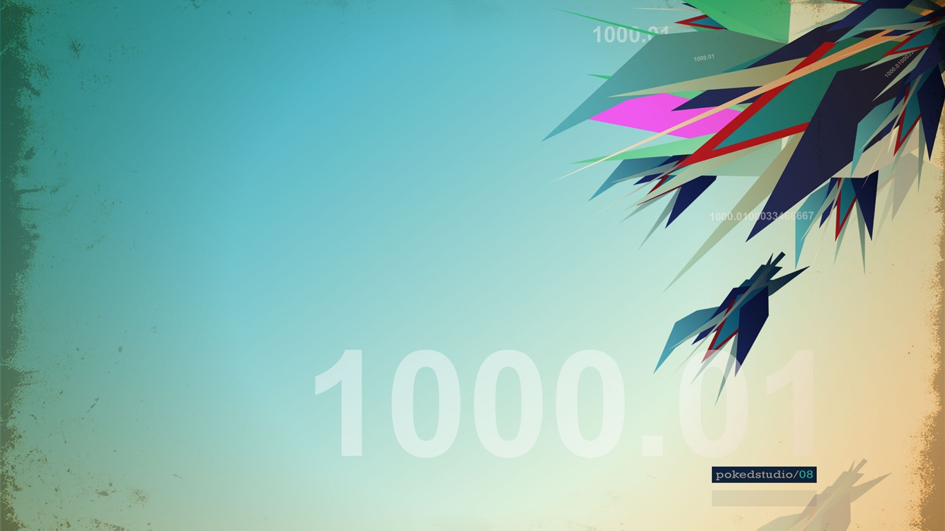 Poked Studio 潮流插畫設計壁紙 #6 - 1366x768