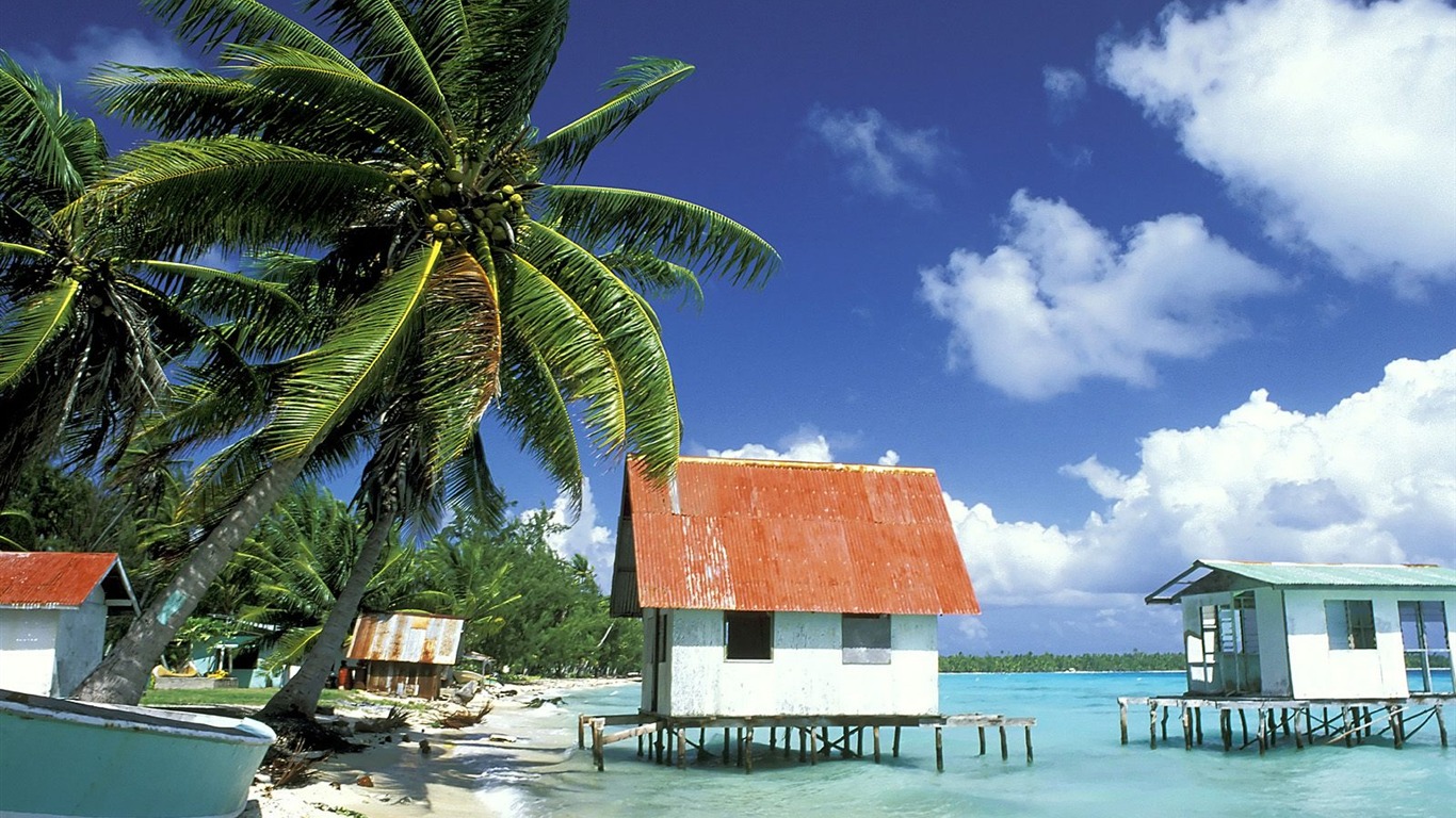 Beach island wallpaper (1) #2 - 1366x768