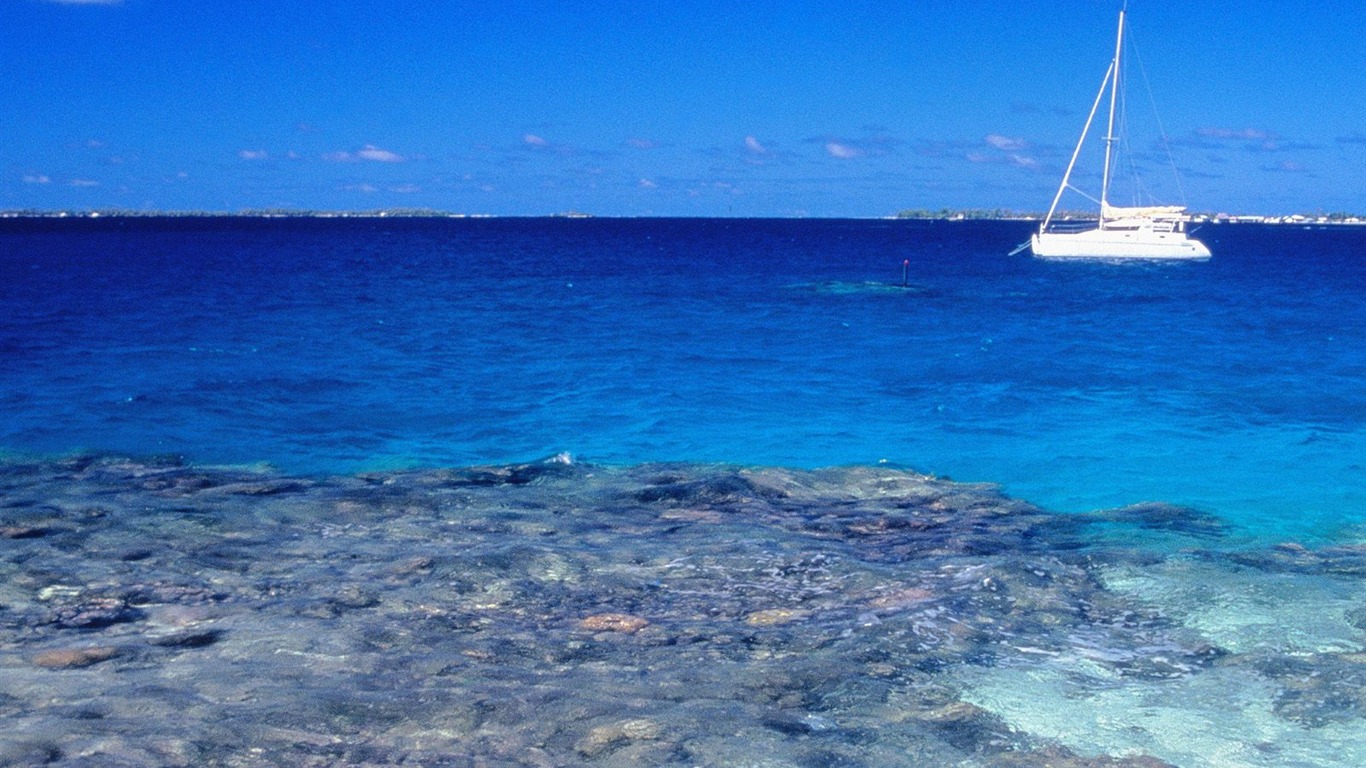 海灘島嶼 壁紙(一) #8 - 1366x768