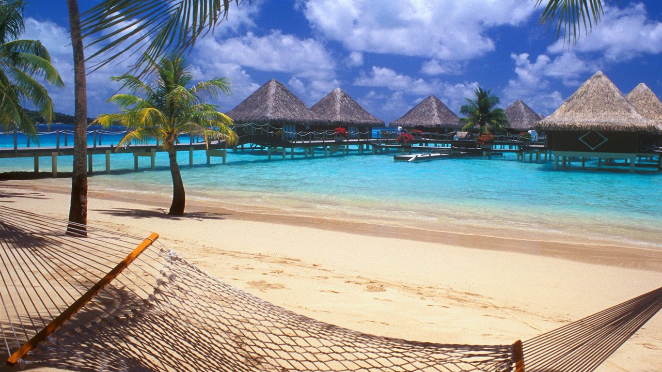 Beach island wallpaper (1) #13 - 1366x768