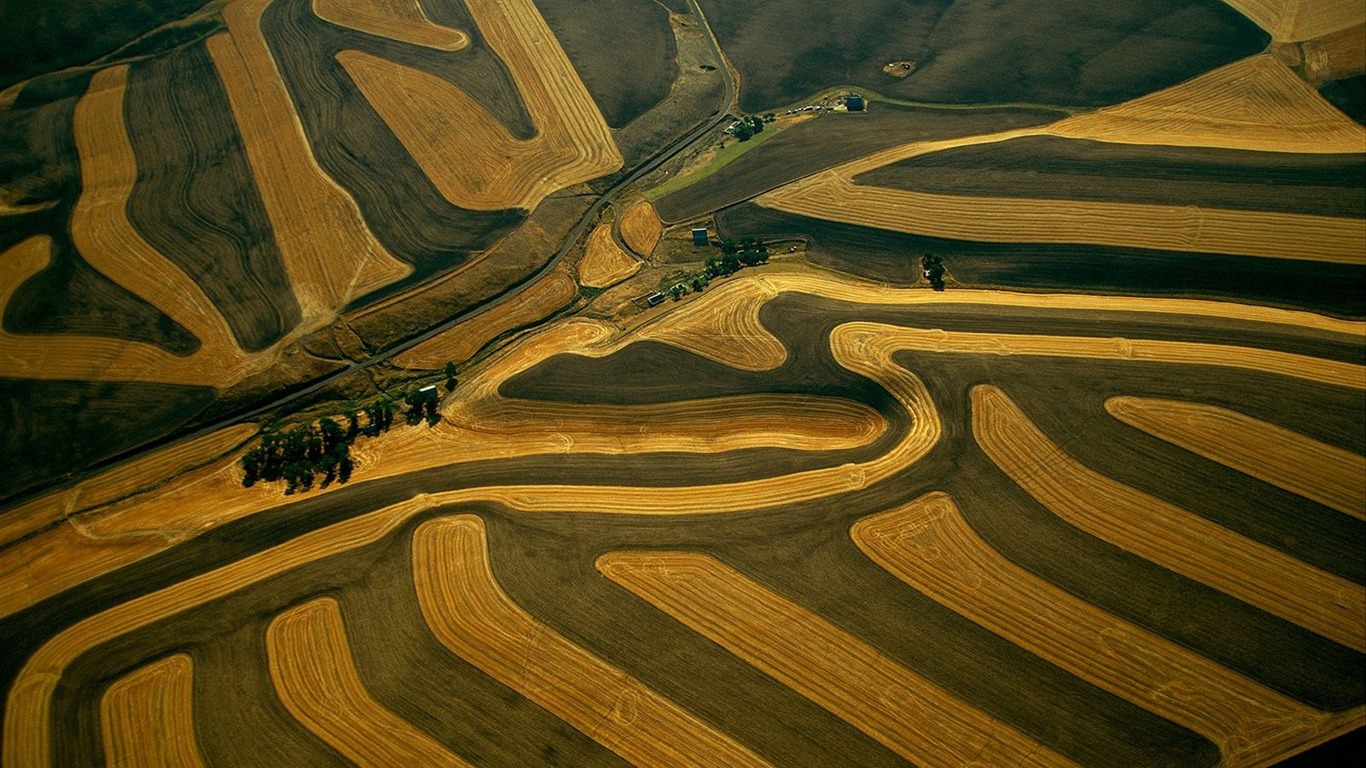 Yann Arthus-Bertrand fotografía aérea maravillas fondos de pantalla #2 - 1366x768