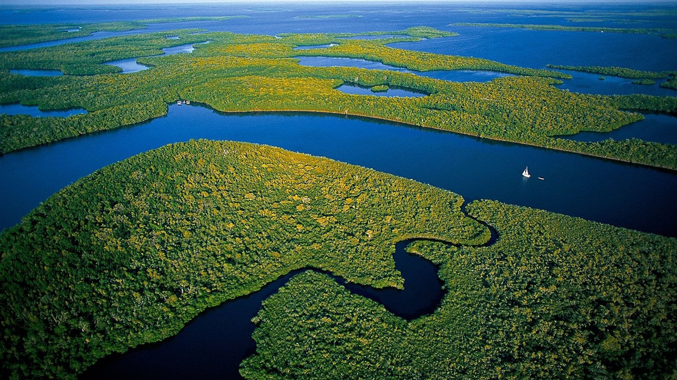 Yann Arthus-Bertrand fotografía aérea maravillas fondos de pantalla #5 - 1366x768