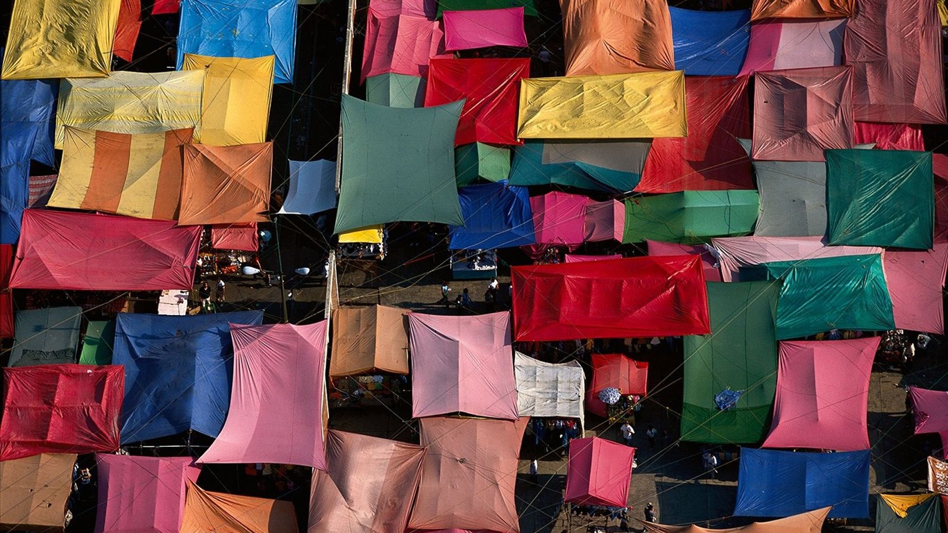 Yann Arthus-Bertrand photographie aérienne merveilles fonds d'écran #6 - 1366x768