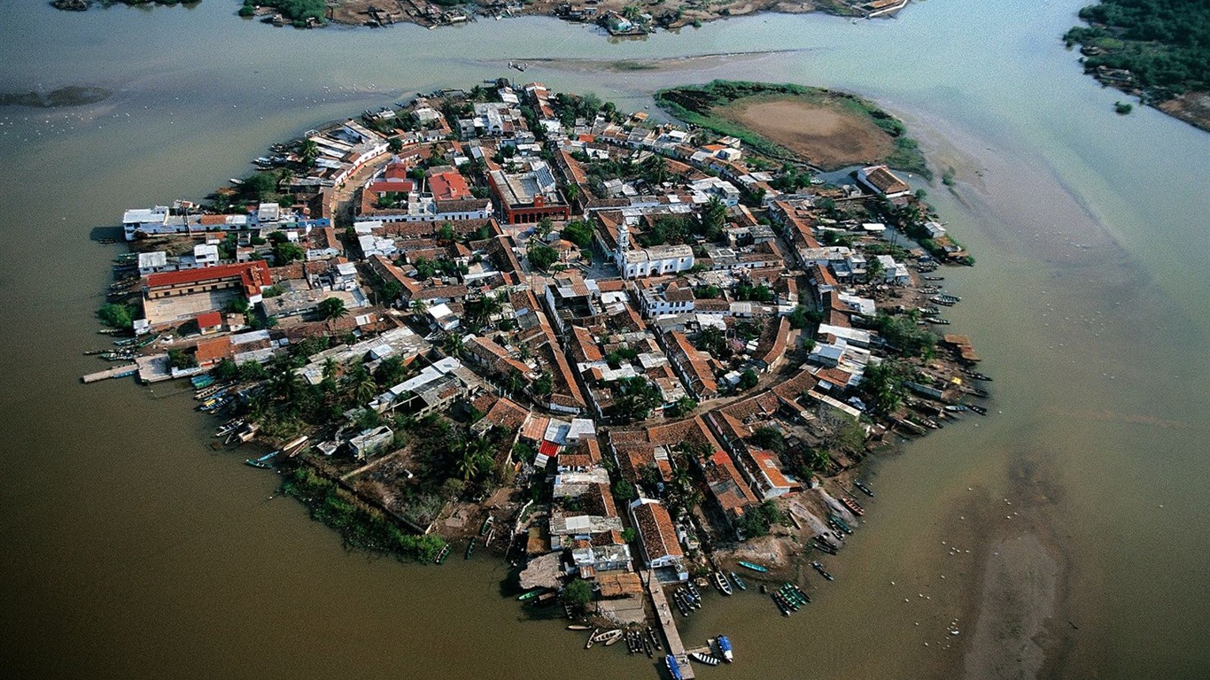 Yann Arthus-Bertrand photographie aérienne merveilles fonds d'écran #7 - 1366x768