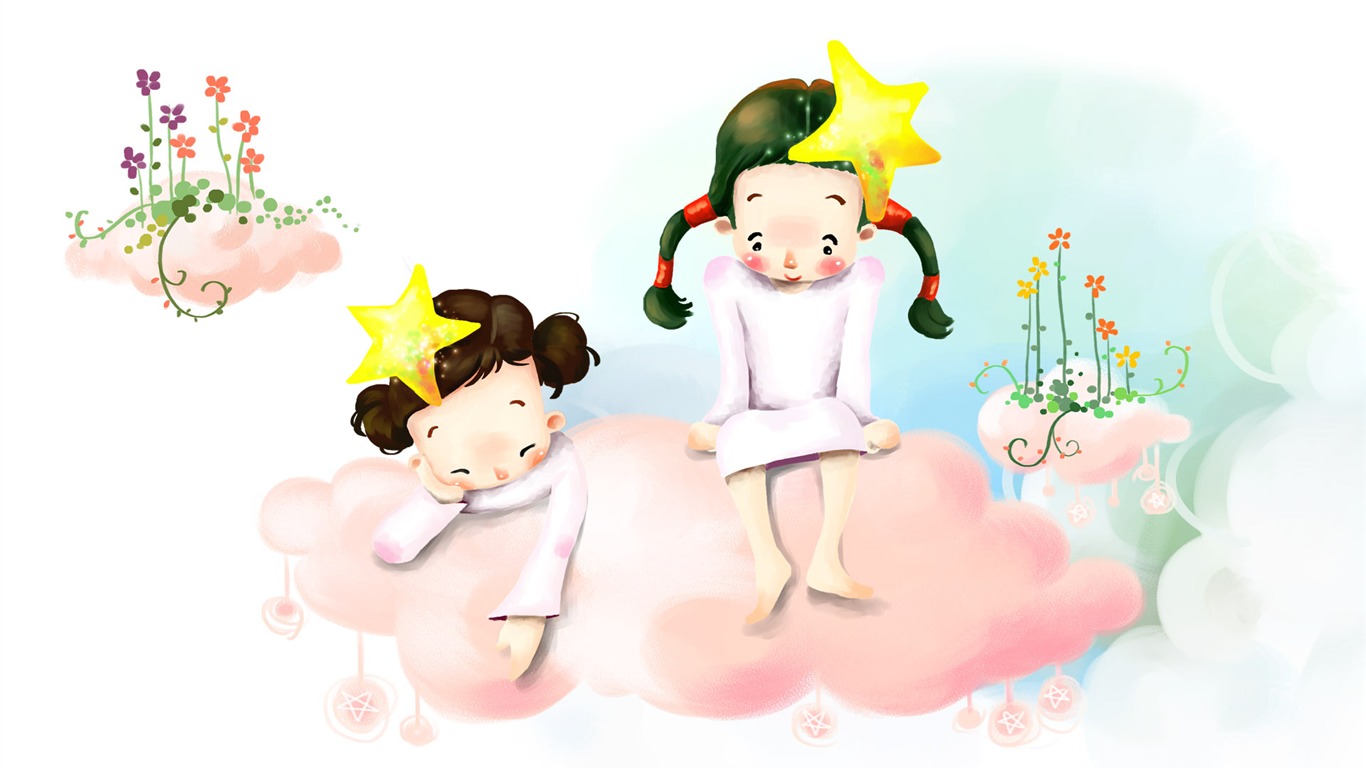 Widescreen wallpaper childhood dream (1) #5 - 1366x768