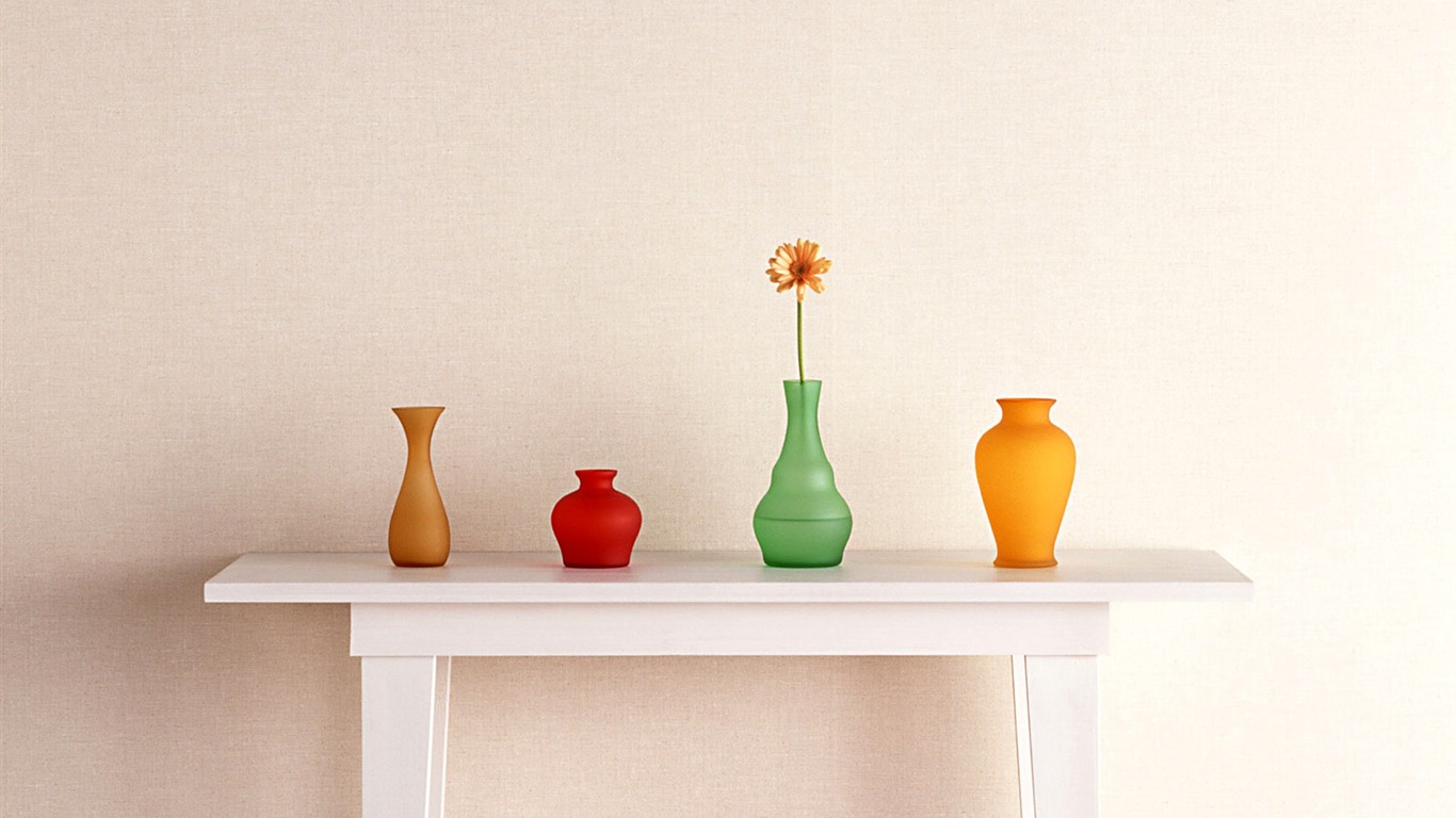 Indoor floral wallpaper (3) #6 - 1366x768