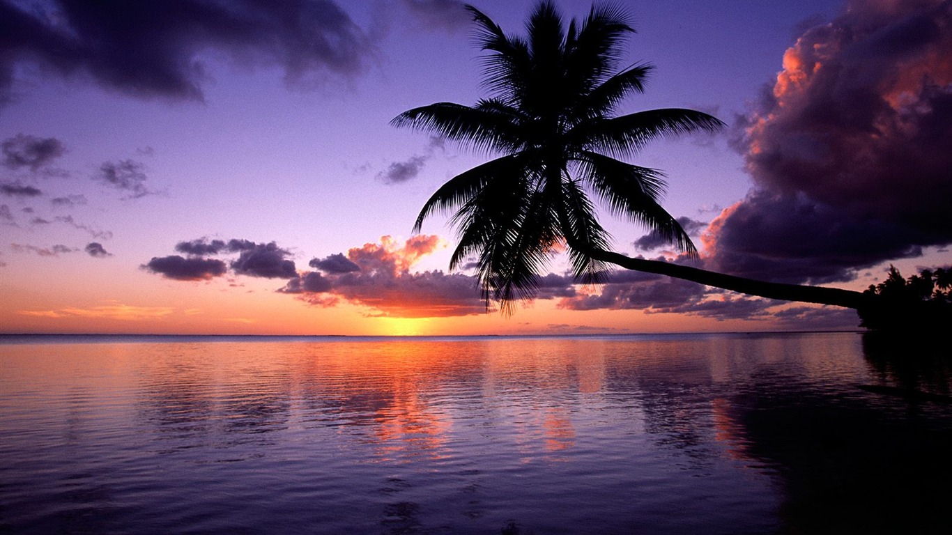 Beach island wallpaper (2) #1 - 1366x768