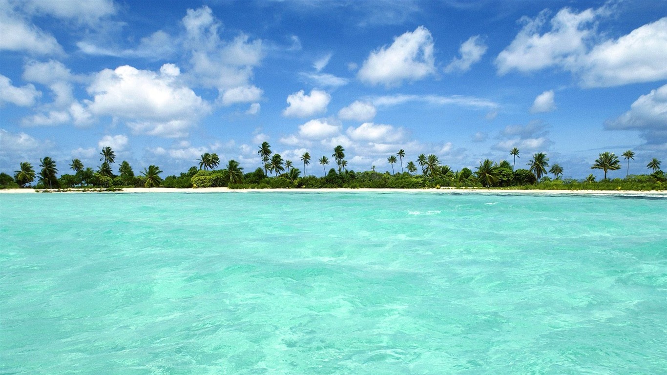 Beach ostrov tapety (2) #4 - 1366x768